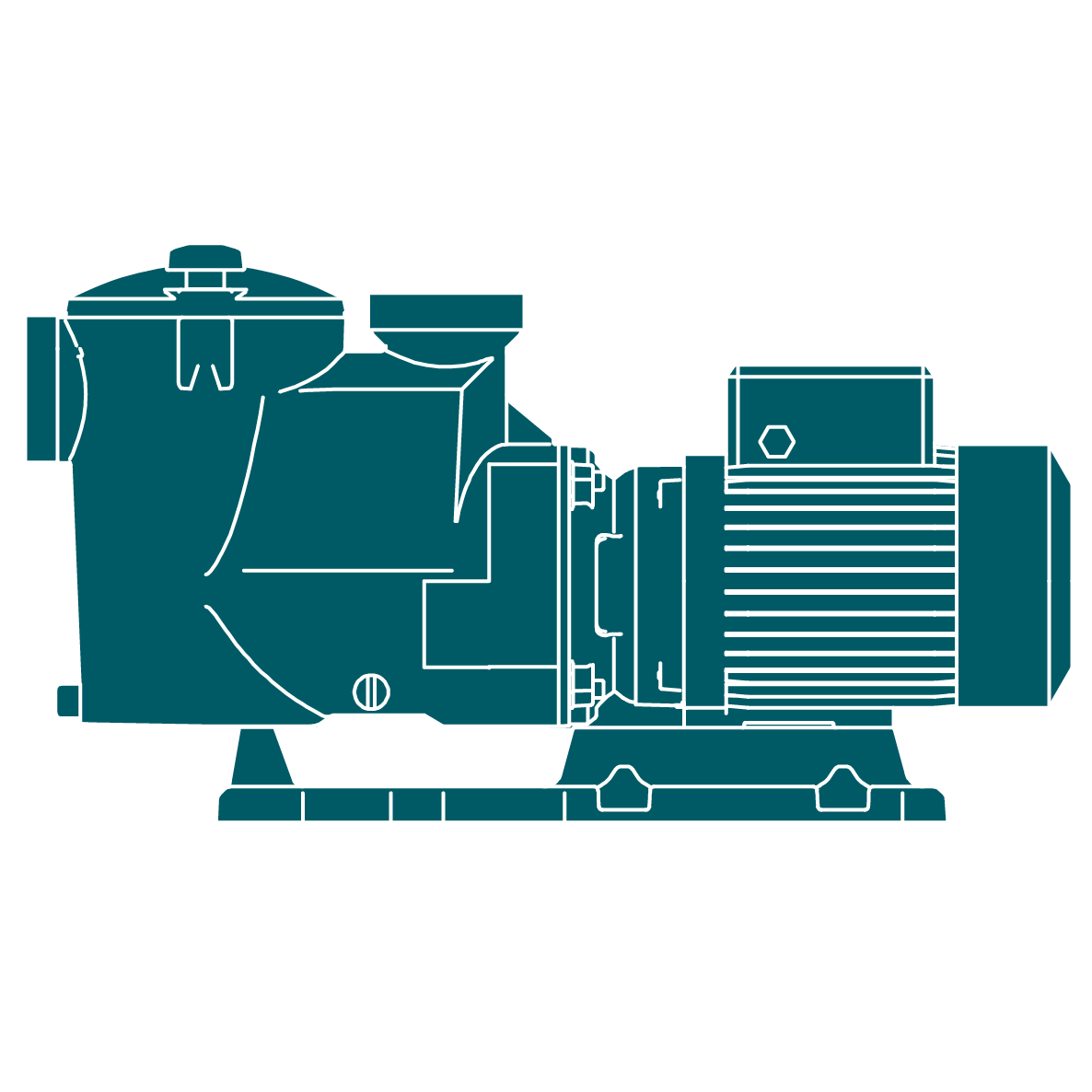 Centrifugal pumps for swimming pools